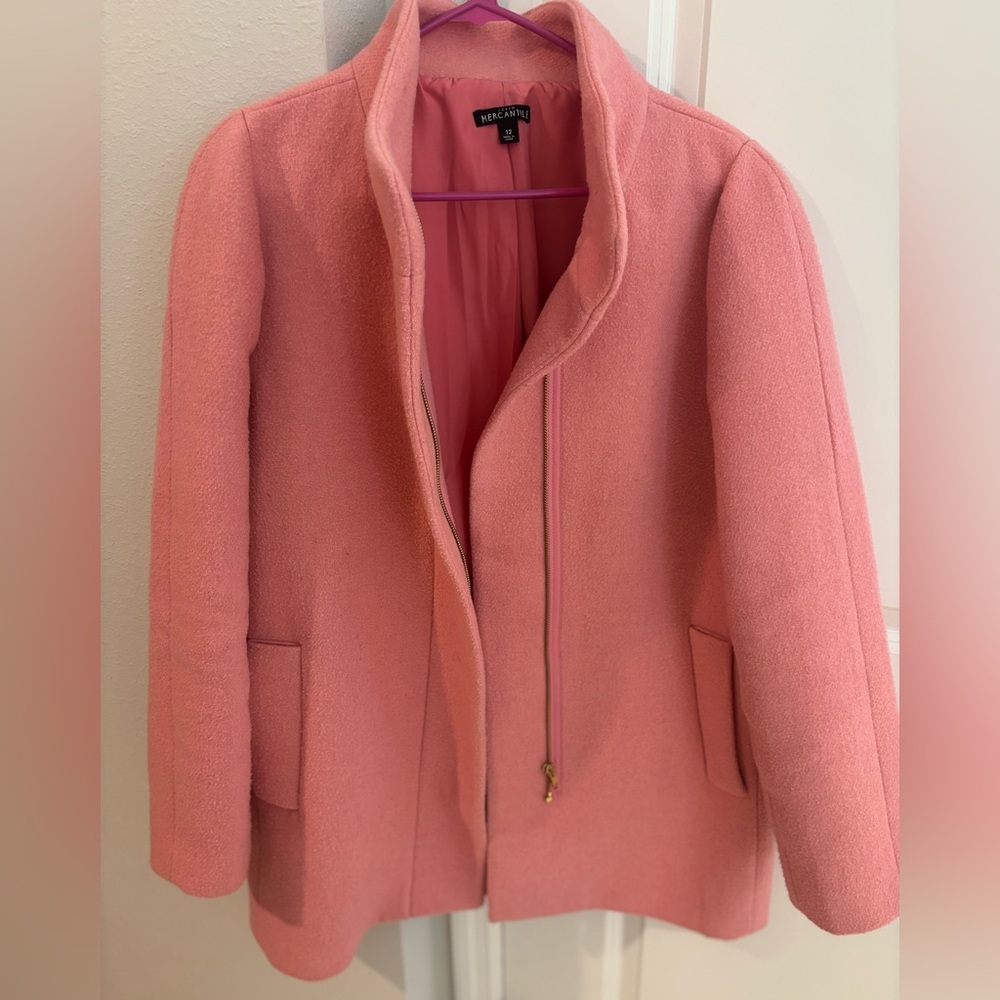 J.Crew Factory Pink Coat size 12